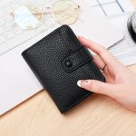 Women's Lychee Pattern Organ Short Wallet - Image 6