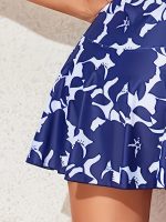 Women's Fashion One-piece Skirt One-piece Swimsuit Flower Print Vest Style Holiday Style Boxers - Image 3