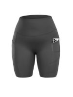 Set Of 3 - Yoga Pants - Three Points High Waist To Tuck The Abdomen - Image 4