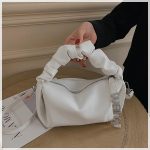 Women's New Shoulder Bag Fairy Student Underarm Bag Women's Pleated Handbag - Image 8