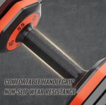 Adjustable Dumbbell Set, 10 In 1 Free Dumbbell For Men And Women, Black Dumbbell For Home Gym, Full Body Workout Fitness, Fast Adjust By Turning Handle 10 Gears55 LB - Image 8