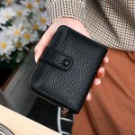 Women's Lychee Pattern Organ Short Wallet - Image 4