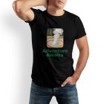 Solid Color Printed Men's Pure Cotton T-shirt - Casual Round Neck, Slightly Elastic, Suitable For Summer Knitted Fabrics, Classic Fit Adult Shirt, Couple Shirt - Image 2