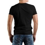 Solid Color Printed Men's Pure Cotton T-shirt - Casual Round Neck, Slightly Elastic, Suitable For Summer Knitted Fabrics, Classic Fit Adult Shirt, Couple Shirt - Image 5