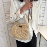 Niche Design Vacation Straw Tote Bag - Image 9