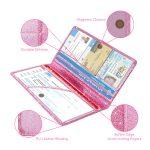 Insurance Document Card Holder In Rose Gold And Black - Image 3