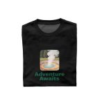 Solid Color Printed Men's Pure Cotton T-shirt - Casual Round Neck, Slightly Elastic, Suitable For Summer Knitted Fabrics, Classic Fit Adult Shirt, Couple Shirt - Image 6