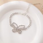 Full Diamond Butterfly Multilayer Fashion Full Diamond Rhinestone Anklet - Image 10