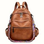 Purse For Women Fashion Faux Leather Convertible Shoulder Handbag Travel Bag Satchel Rucksack Ladies Bag - Image 6