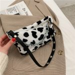 Leopard Pattern Plush Bag Personality Diagonal Women Bag Chain Bag Bag Shoulder - Image 5
