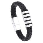 Multi-layer Leather Woven Bracelet Wrist Ring - Image 5
