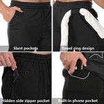 JWJ 3 Pack Men's 2 in 1 Workout Running Shorts 7 Inch Lightweight Athletic Gym Shorts with Compression Liner Black Dark Grey Light Grey L at Amazon Men’s Clothing store - Image 4