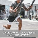 JWJ 3 Pack Men's 2 in 1 Workout Running Shorts 7 Inch Lightweight Athletic Gym Shorts with Compression Liner Black Dark Grey Light Grey L at Amazon Men’s Clothing store - Image 5