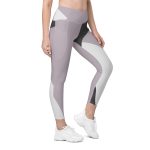 Crossover leggings with pockets